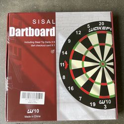 18” Dartboard with 6 Steel Darts