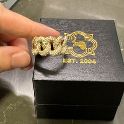 Cuban Link Ring 14k Gold 9.5 Grams Soiled 