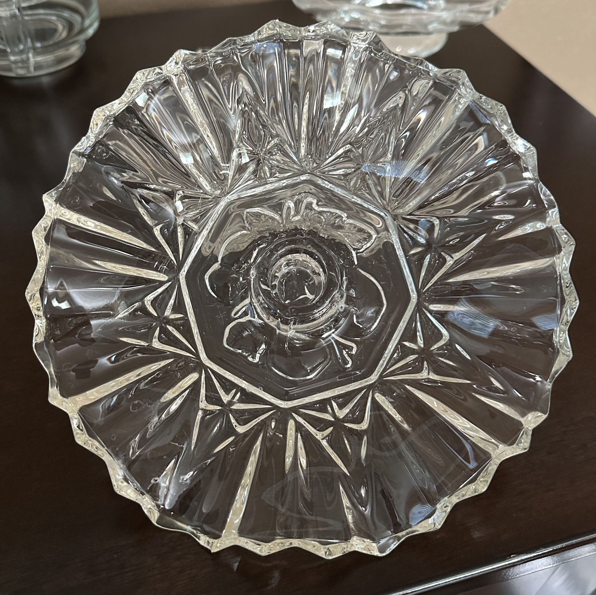 Vintage Crystal Taper Candle Holders
