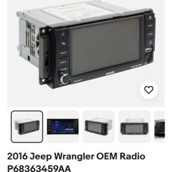 Jeep Wrangler Stock Stereo. Works Great