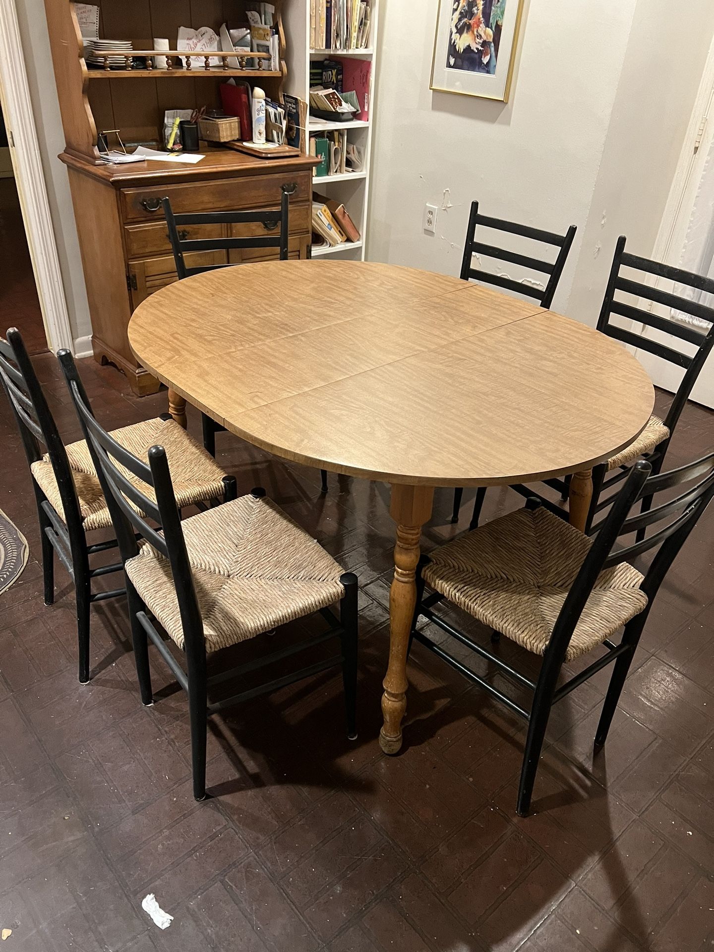 Wooden Breakfast Table + Chairs 