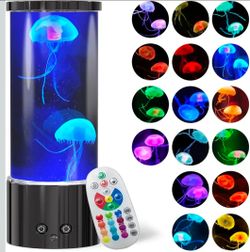 LED Jellyfish Lava Lamp with Remote