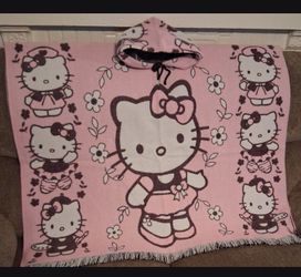 Adult Hello kitty Poncho