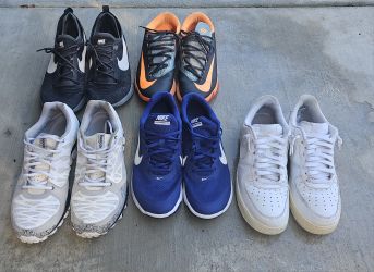 Mens size11 tennis shoes nike, adidas 