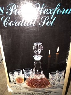 Vintage 8 Piece Wexford Cordial Set