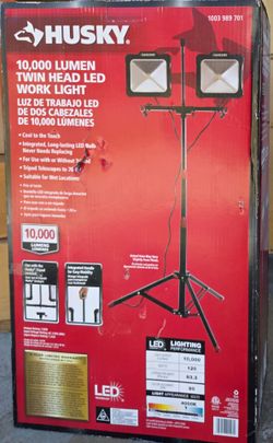Lumen Twin Head LED Work Light – With Tripod