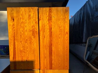 Solid wood storage cabinet