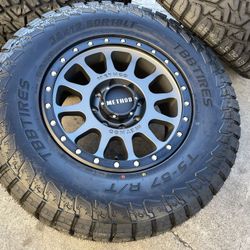 18x9 8x170 METHOD MR305 Ford F250 F350 Wheels Off-Road Tires Rims