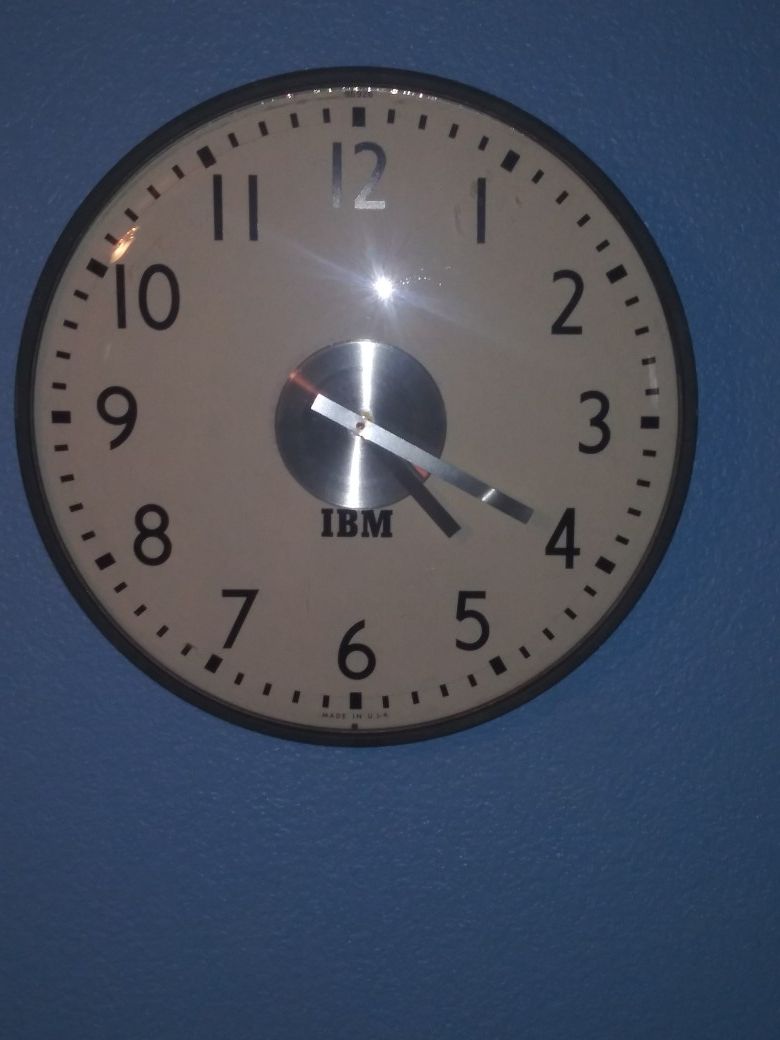 Rare IBM Schoolhouse Clock