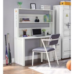 Computer desk and hutch - White - $557