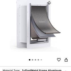 NEW 3-Flap Pet Door for Wall