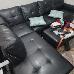 Black Mini Sectional