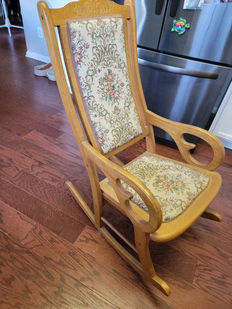 Reupholstered Rocking Chair