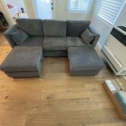 Dark Gray Sectional Couch
