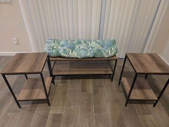 Rustic Brown Coffee and End Table set