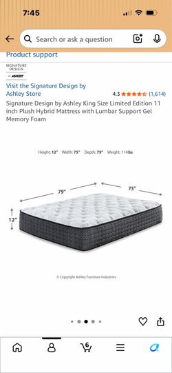King Size Plush Hybrid Mattress