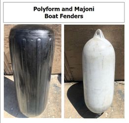 (9) Boat fenders / bumpers: Polyform and Majoni Star