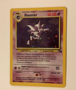Haunter Holo Rare Pokémon Card 6/62 Fossil