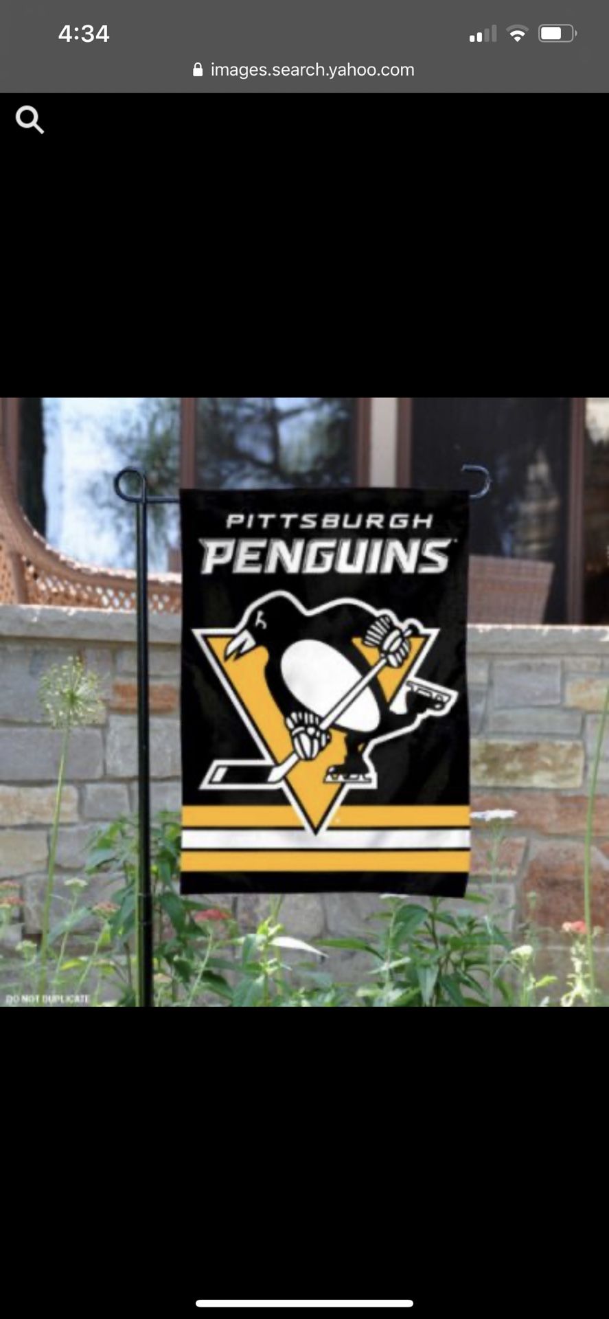 Pittsburgh Penguins garden flag