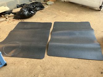 Black plastic floor runner/protector (46” x 35”) two for $15