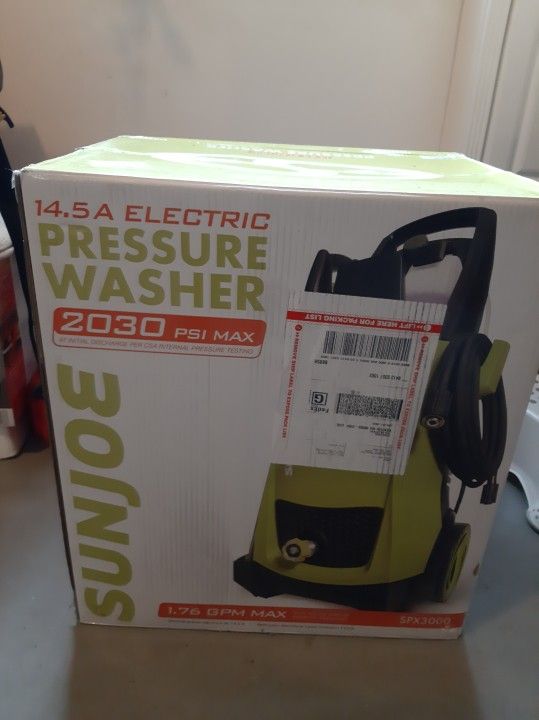 Sun Joe SPX3000 2030 PSI 1.76 GPM Electric Pressure Washer