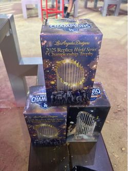 Dodger replica trophy