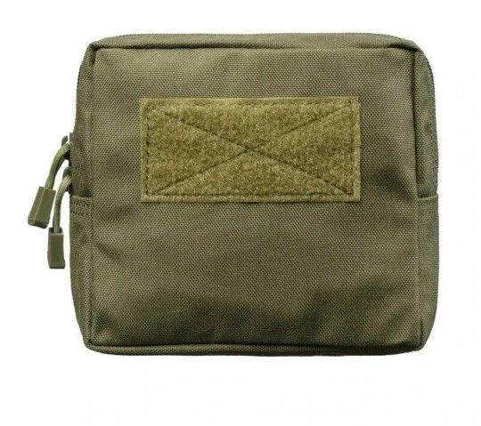 OD GREEN TACTICAL MOLLE POUCH, EDC MULTI-PURPOSE BAG, IFAK, UTILITY PACK 6.5"X6"
