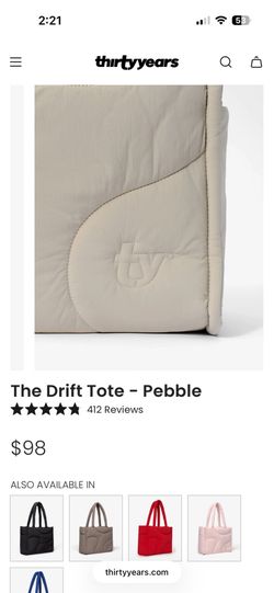 Thirty Years Pebble Tote