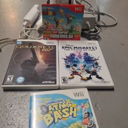 Nintendo Wii With One Control And 4 Games  80 Dollars Firm 