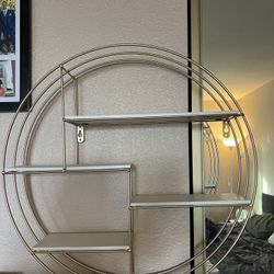 Gold Wall Shelving