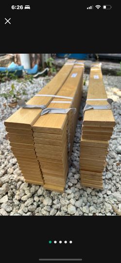 (3) Wood Bed Slats in Natural Luroy Ikea 27-1/2x63" NEW