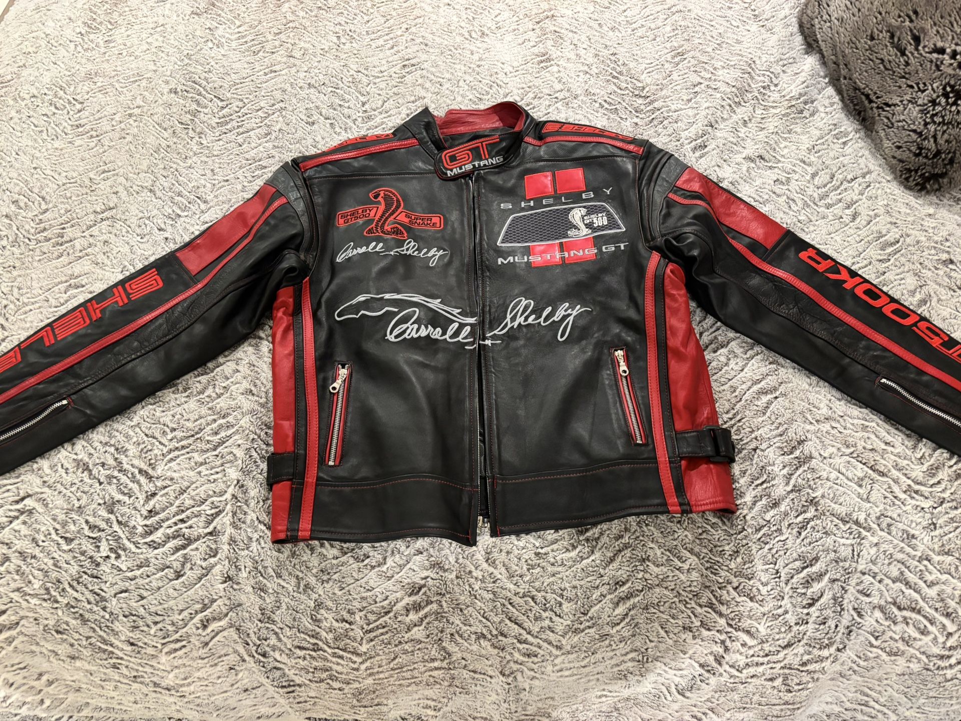 Leather Ford Racing Jacket