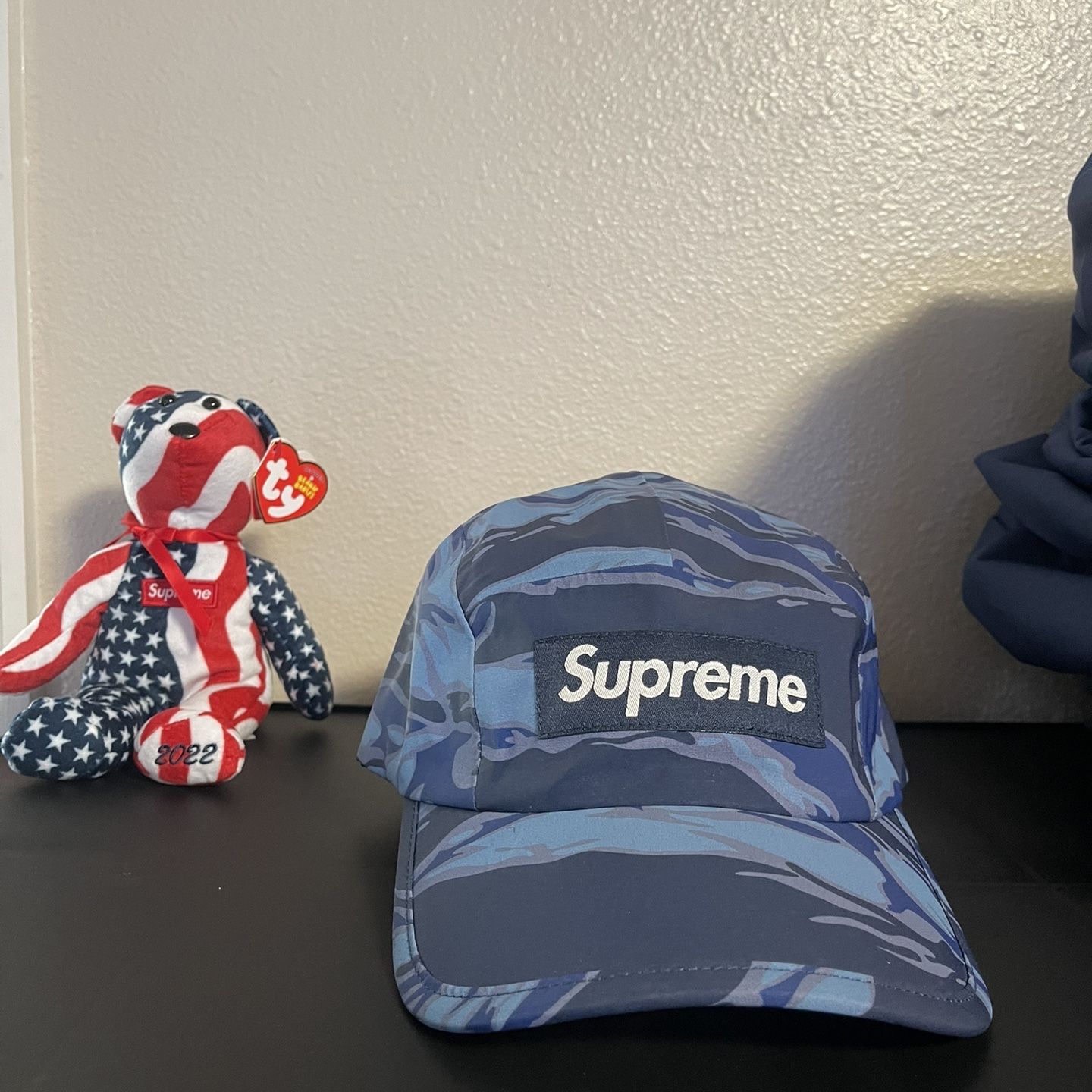 HotelomegaShops - SUPREME TIGER CAMO REFLECTIVE CAMP CAP BROWN