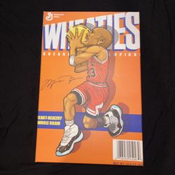 Michael Jordan Wheaties Canvas Print 30”x20” – Chicago Bulls NBA Collectible