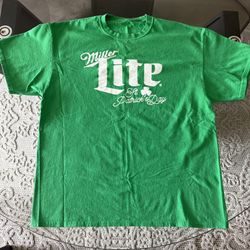 Miller Lite St Patrick’s Day T Shirt Large