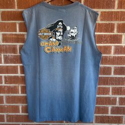 Harley Davidson Grand Cayman Pirate Pocket Shirt Sleeveless XL 2006