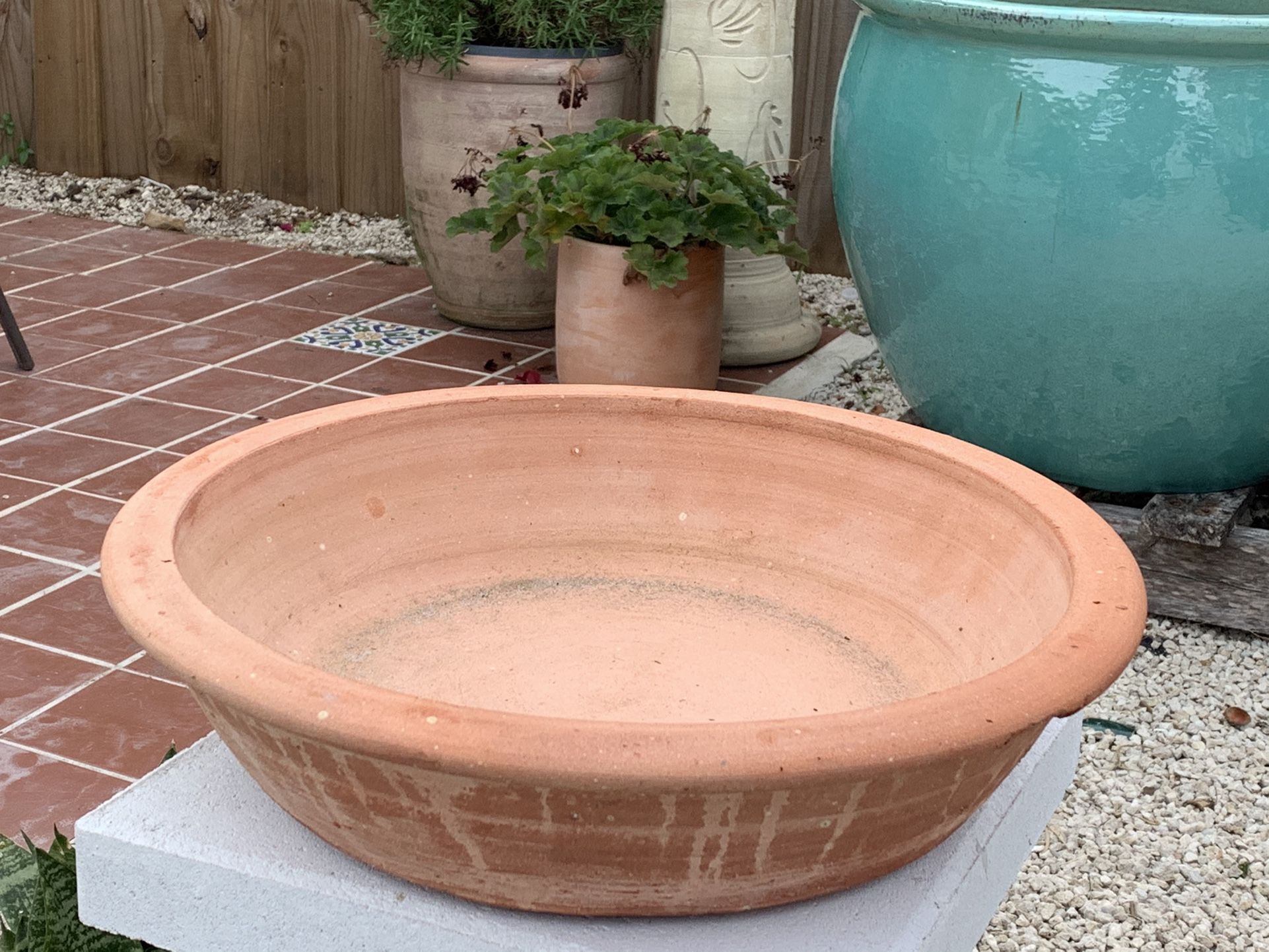 Large Italian Terra Cotta Succulent Planter Pot