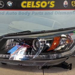HONDA ACCORD SEDAN LEFT HEADLIGHT HALOGEN W/LED OEM 2013 - 2015