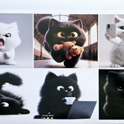 Cats Decal Vinyl Mural, Poster, Print Or Static Cling