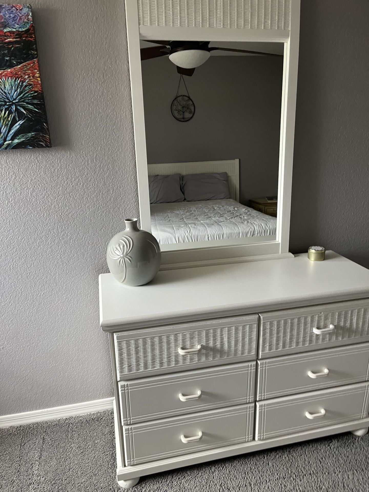 6 Drawer Dresser with Mirror