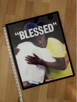 Supreme blessed video poster very rare 20inch in frame