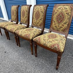 ETHAN ALLEN DINING TABLE CHAIRS SET