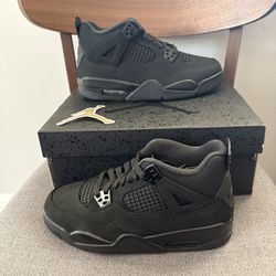 Nike Air Jordan 4 Retro Black Cat 2025 GS Size 6.5Y Youth - IB4171-010  