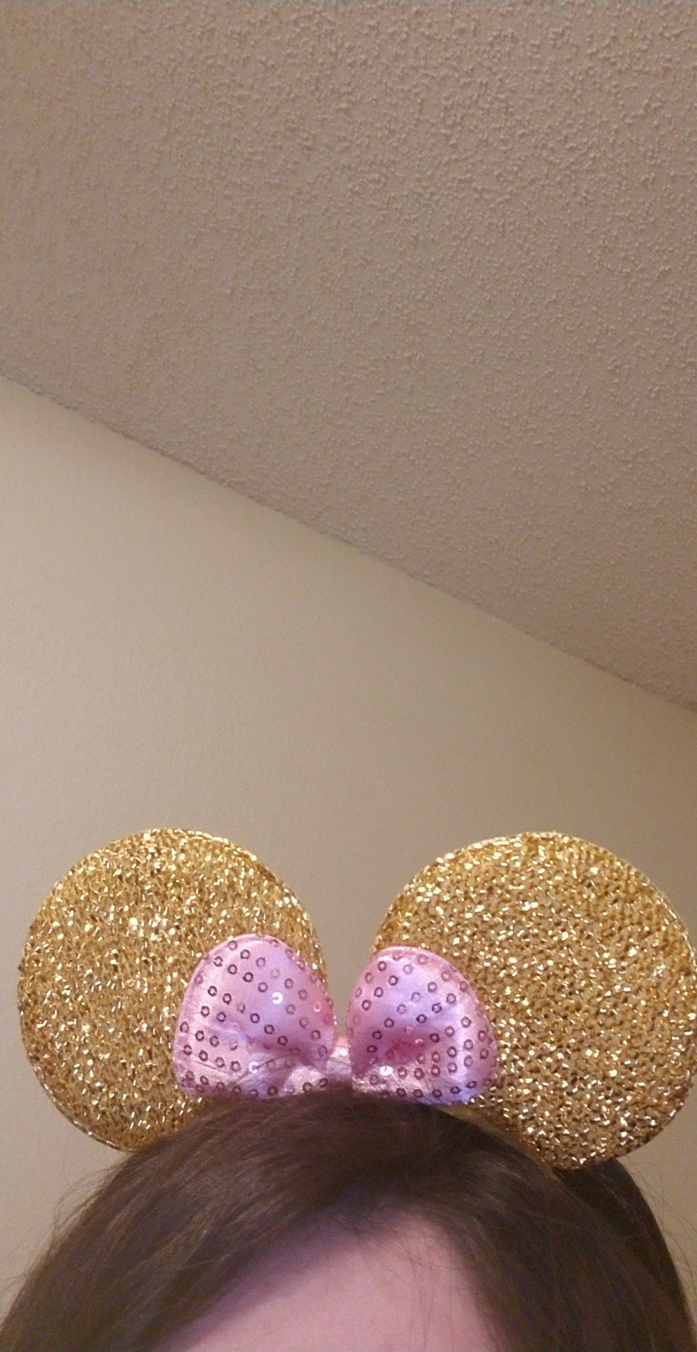 Minnie Mouse Gold & Pink Ears for Kids & Adults
