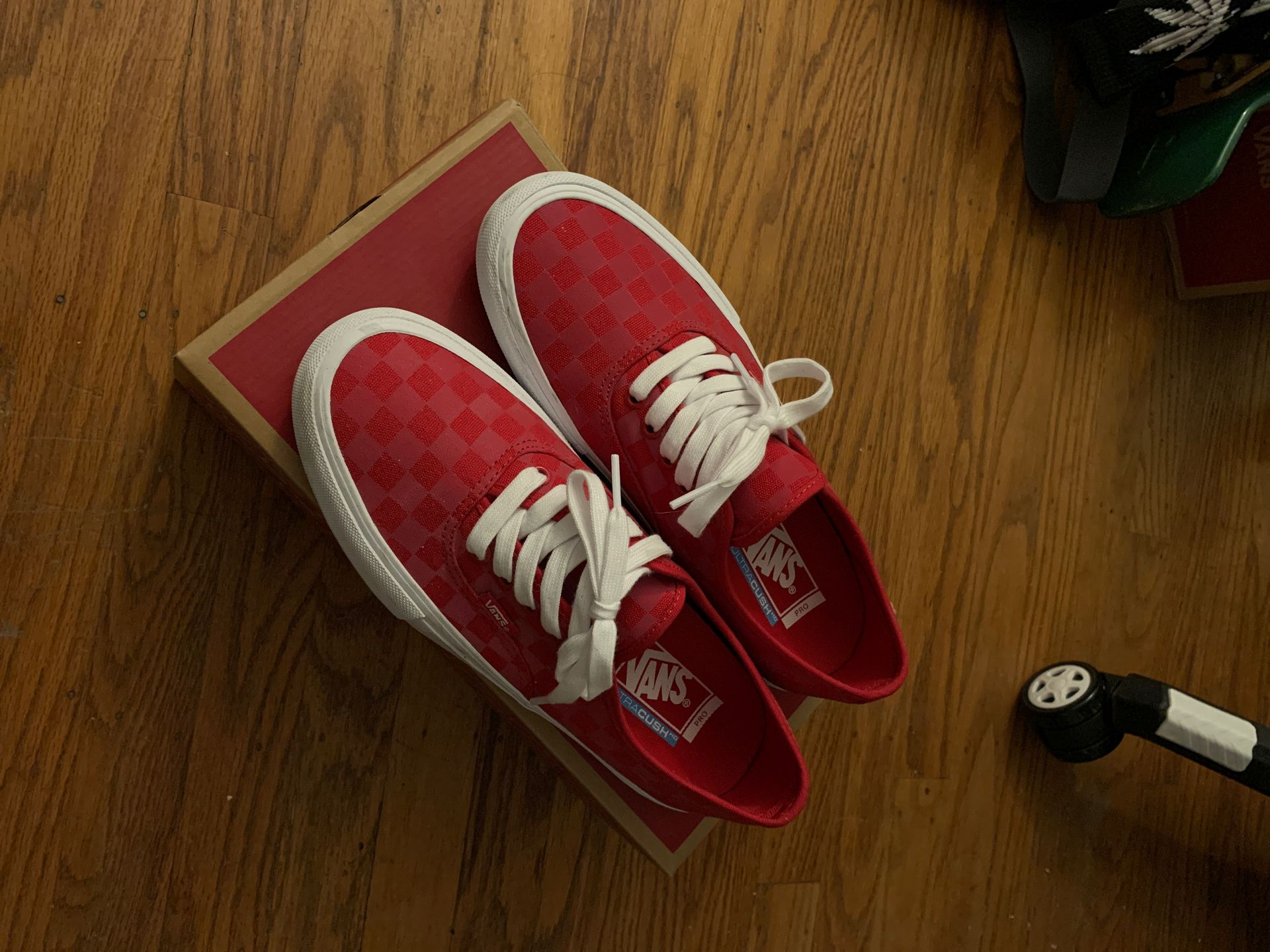 Reflective Red Vans