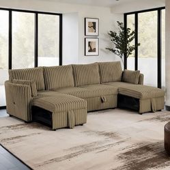 New Sleeper Sectional Couch/ Includes Free Delivery 🚚 and Assembling!