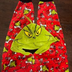 Grinch Christmas Hooded Fleece Onesie Pajamas
