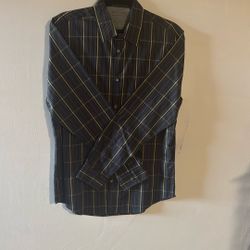 Men’s Plaid Calvin Klein Dress Shirt 15.5x32/33