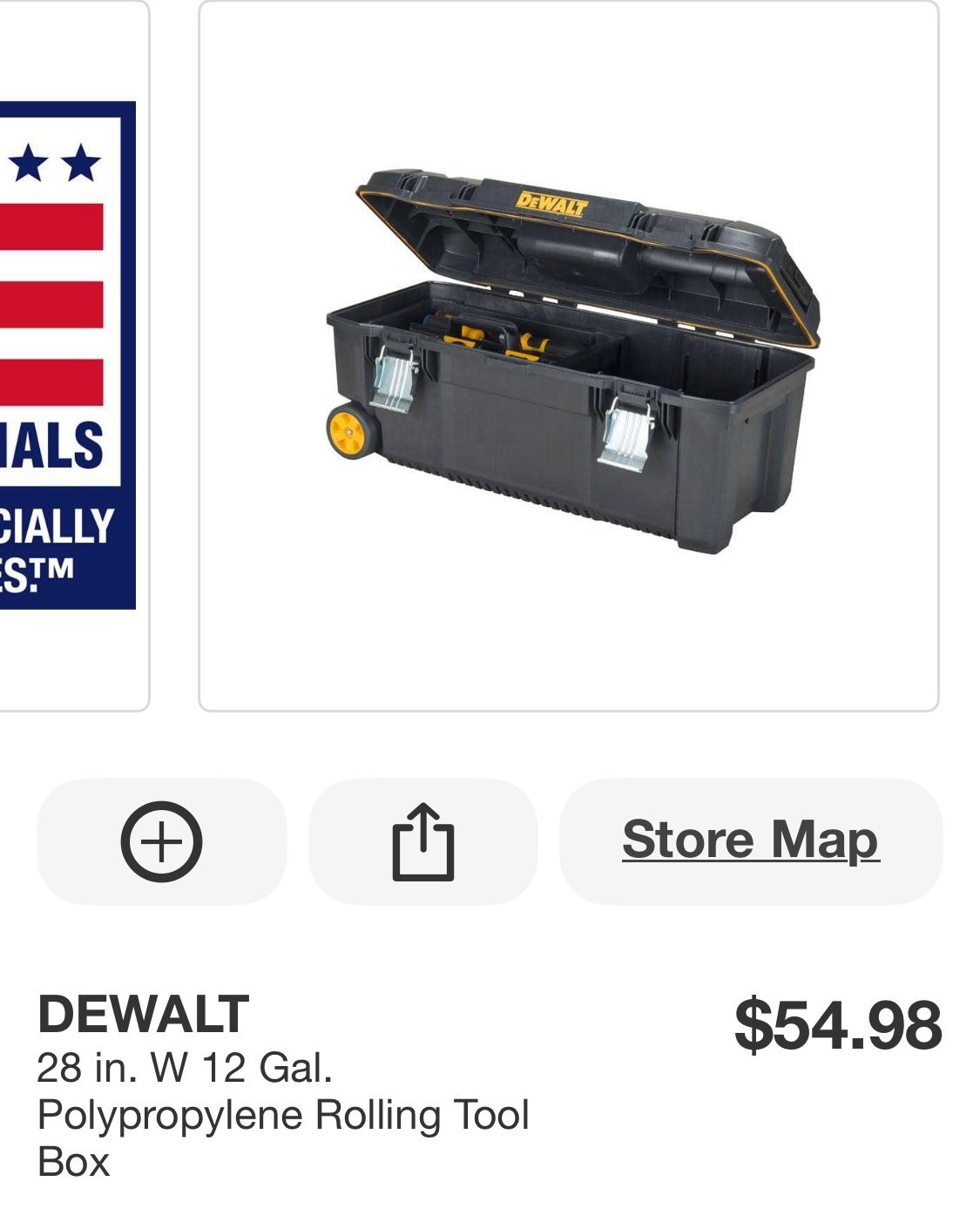 DEWALT 28 in. W 12 Gal. Polypropylene Rolling Tool Box