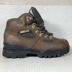 RedHead Bone Dry Size 8 Women Boots Gore-Tex Waterproof Brown Green Leather Snow